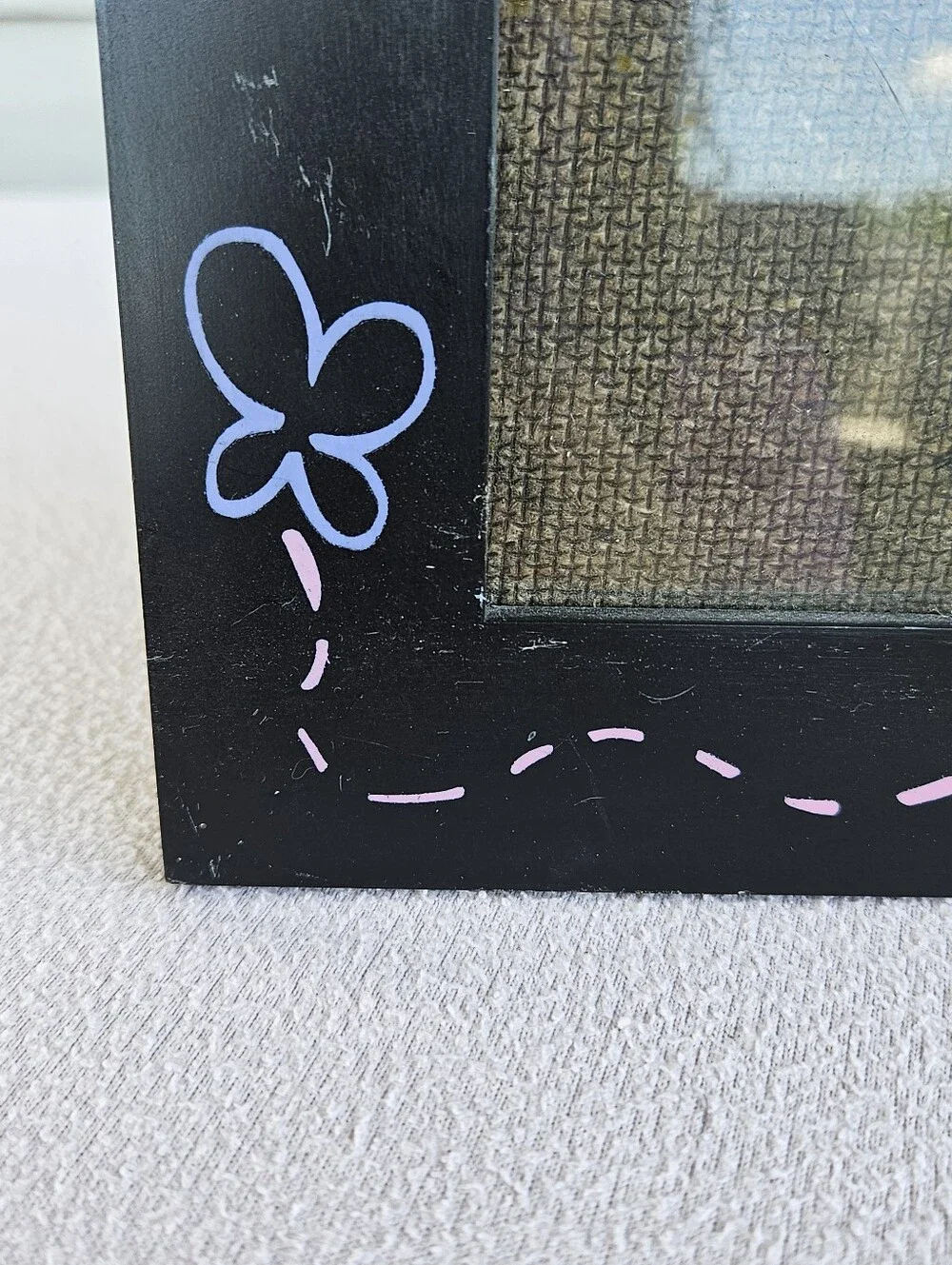 I Love Mommy Chalkboard Photo Frame 5x7 Horizontal Child Writing Mother's Day